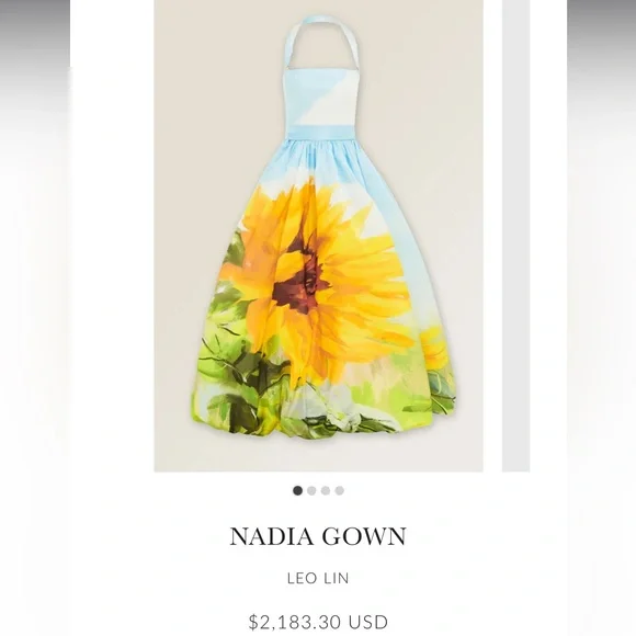 Leo Lin Nadia Sunflower Gown - Picture 2 of 4